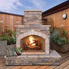 Cal Flame Outdoor Fireplace Steel Frame