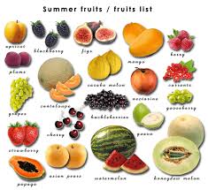 seasonal fruits winter and summer