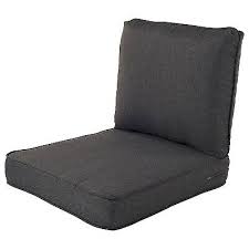 Chair Cushion Set Charcoal Gray