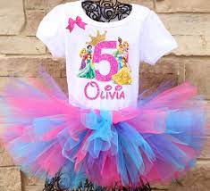 Disney Princess First Birthday Outfit gambar png