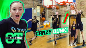 Paige bueckers of hopkins is not only the #1 ranked women's basketball player in the nation but paige bueckers & the undefeated hopkins royals take on the no.2 team in the state wayzata for the. Paige Bueckers Dunks In Overtime Challenge Gets Shocked By Azzi Fudd Claps Back At Kyree Walker Youtube