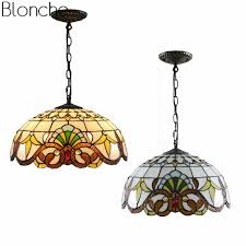 retro pendant lights stained