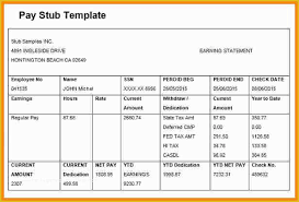 44 Free Pay Stub Template With Calculator