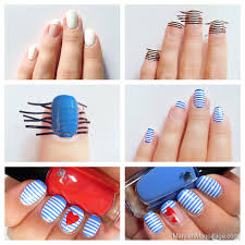 stripes nail design tutorial alldaychic