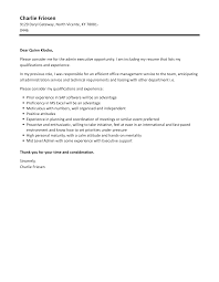 admin executive cover letter velvet jobs