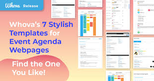 Whovas 7 Stylish Templates For Event Agenda Webpages Find