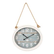 White Roped Wall Clock Clke14425017