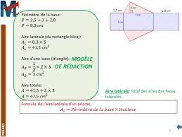 Enrichir friction se retirer aire d un prisme droit a base triangulaire  Réciter Infrarouge Investir