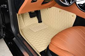 beige hexagon car floor mats