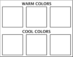 Clip Art Color Chart 1 Warm Cool B W I Abcteach Com