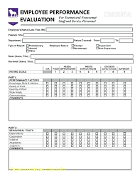 Employee Evaluation Forms New Performance Appraisal Form Template