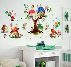 Wall Sticker Fairy Elf Mushroom House