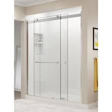 in semi frameless sliding shower door