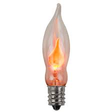 C7 Light Bulb Orange Flicker Flame Yard Envy