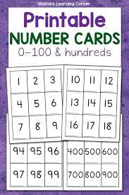 printable number cards mamas learning