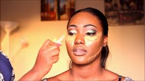 bridal makeup african bride