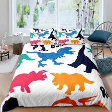 3d cute dinosaur bedding set for