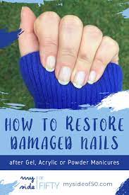 how to re damaged nails after gel