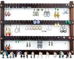 Wall Mount Earring Holder Jewelry