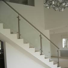 Stainless Steel Railing Glass Panel Indoor For Stairs