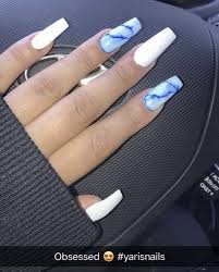Expect lower markups and higher quality fine jewelry. White And Blue Marble Nails Blue And White Nails Nails Blue Acrylic Nails