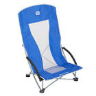 Venice Portable Folding Low-Profile Beach Chair w/ High Back & Carry Bag Outbound