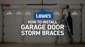 how to install garage door braces