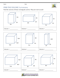 Check students understanding of the unit cube, regular and irregular volumes using unit cubes, calculation volume of find the volume of these cubes! 5th Grade Volume Worksheets