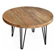Wood Top And Round Coffee Tables