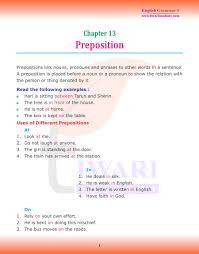 english grammar chapter 13 prepositions