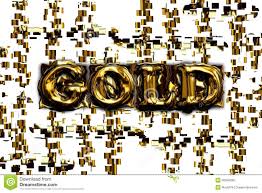 The Word Gold On Abstract Background Stock Illustration