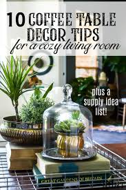 In a prior post, i talked about how i style coffee table tray decor grouping complementary items. Coffee Table Decor Ideas For A Cozy Living Room Salvaged Living