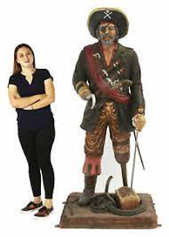 This pirate is handcrafted from resin and measures 24l x 23w x 73h. Peg Leg Pirate Life Size Statue Pirate Decor Captain Hook Like Pirate 6ft 640265200113 Ebay