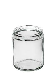 8 Ounce Flint Straight Sided Glass Jar