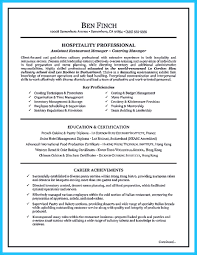Excellent Culinary Resume Samples To Help You Approved