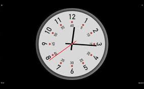 clock face desktop time on the app