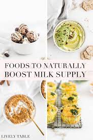 foods that increase milk supply