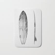 surfboard bath mat by gal design society6