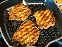 grilled pork chops with savory marinade