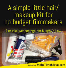a simple little hair makeup kit for no