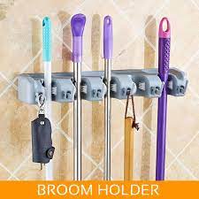 5 Slot 6 Hook Mop And Broom Holder