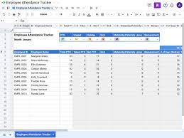 employee attendance tracker