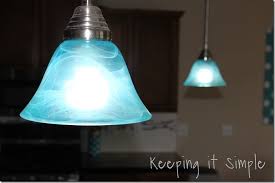 Turquoise Pendant Lights How To Dye Light Shades Keeping It Simple