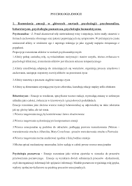 Opracowane zagadnienia - psychologia emocji i motywacji - Pobierz pdf z  Docer.pl