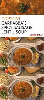 y sausage lentil soup