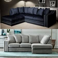 corner sofa grey charcoal black