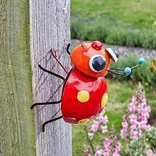 Hand Painted Steel Crazee Ladybug