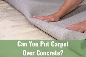 install carpet on concrete floors