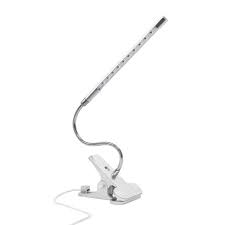 Shop Usb Smart Touch Led Light Clamp Desk Lamp White Overstock 22984884