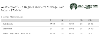 2018 Womens Weatherproof 32 Degrees Melange Rain Jacket